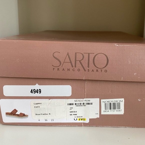 SOLD NWT Franco Sarto ‘Cappy’ pink espadrille sandals - Picture 7 of 7